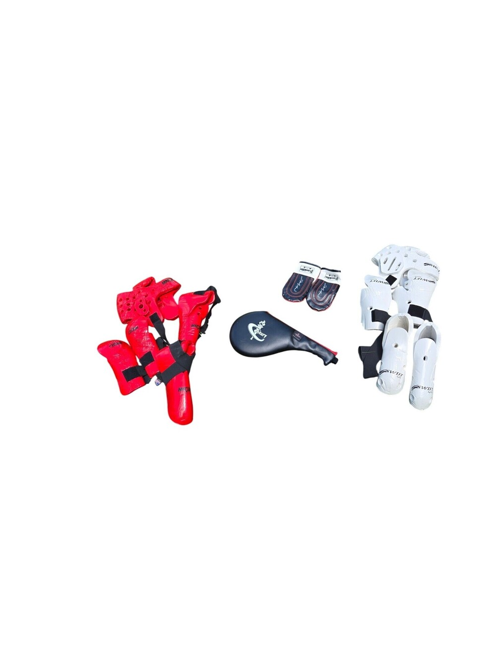 Complete Martial Arts Sparring Gear Lot - Macho & Swift Pads, Century Kick Targe